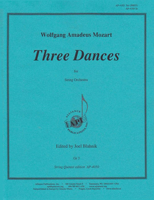 Three Dances For String Orchestra - Set