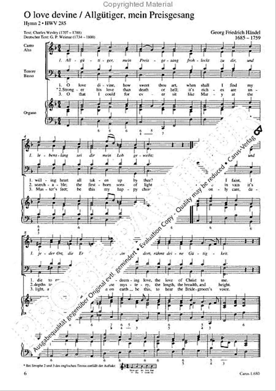 Handel: Three Wesley hymns Voice scores gallery preview page 7