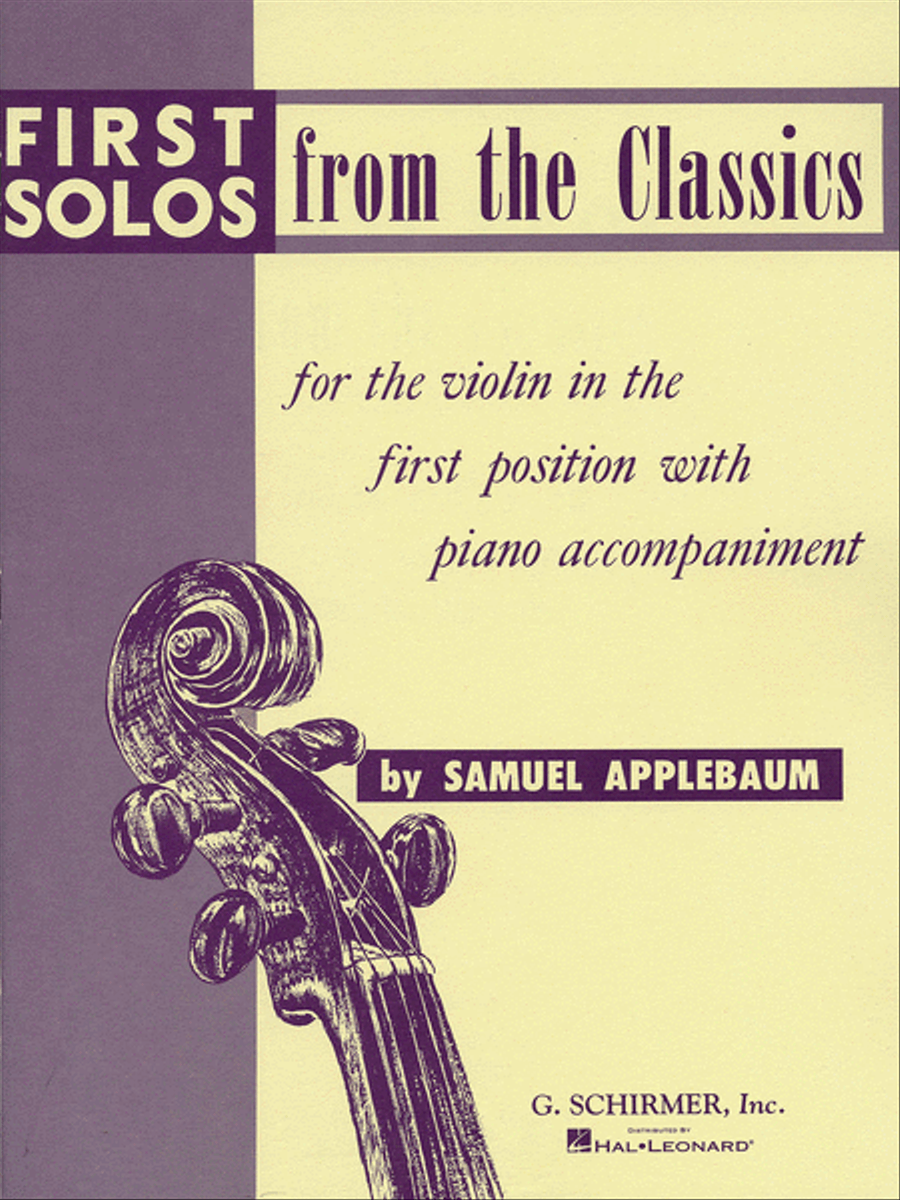 First Solos from the Classics Violin Solo scores gallery preview page 1