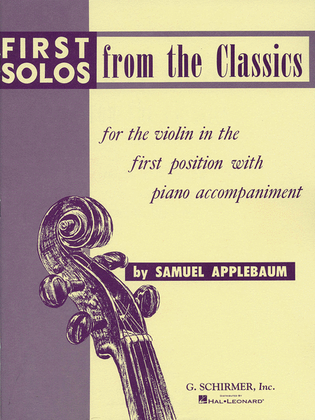 Book cover for First Solos from the Classics