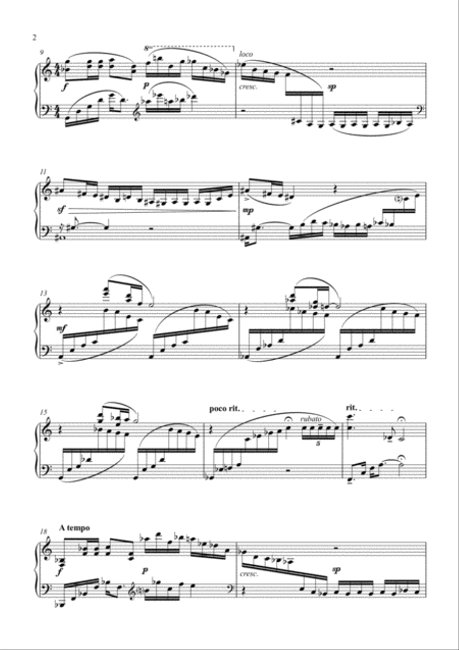 Rhaeadr Piano Solo scores gallery preview page 2