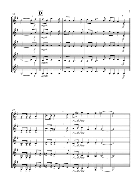 O Christmas Tree (G) (Violin Quintet)