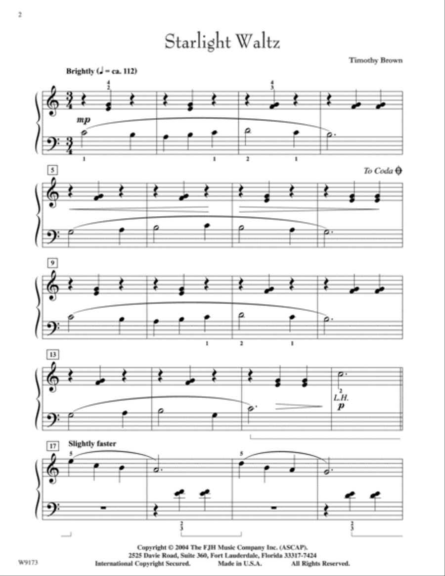 Starlight Waltz Starlight Waltz Piano Solo scores gallery preview page 2