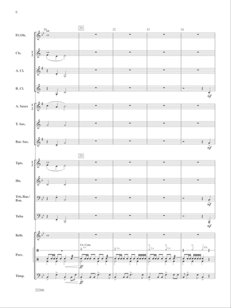 March of the Majestics: Score Concert Band scores gallery preview page 6