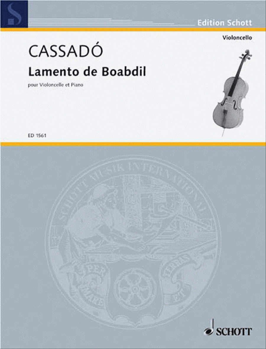 Lamento de Baobdil Piano Accompaniment scores gallery preview page 1