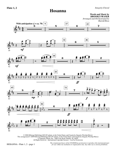 Hosanna - Flute 1 & 2