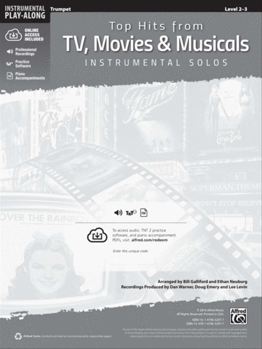 Top Hits from TV, Movies & Musicals Instrumental Solos Trumpet Solo scores gallery preview page 2