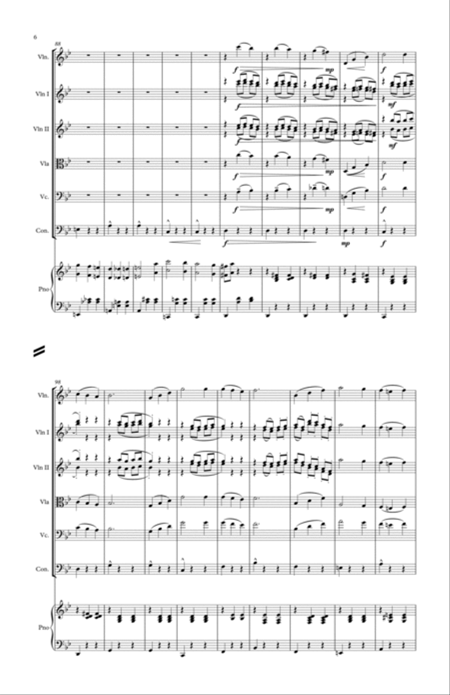 Howl's Moving Castle String Orchestra scores gallery preview page 6