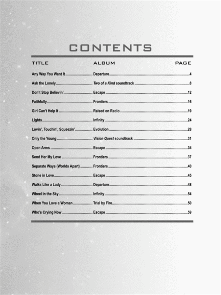 Journey -- Easy Guitar Anthology Guitar Tablature scores gallery preview page 2