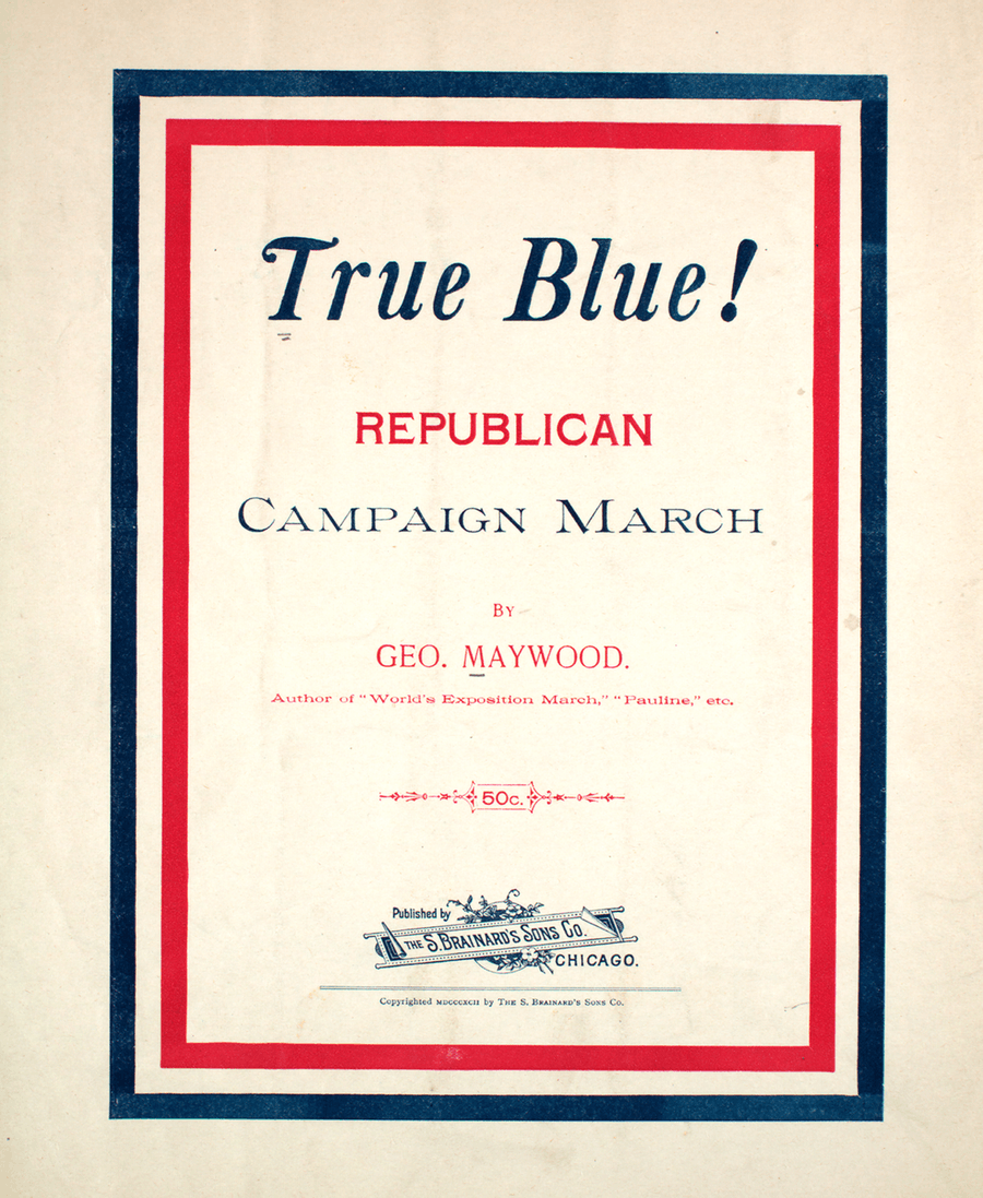 True Blue! Republican Campaign March