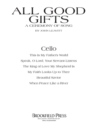 Book cover for All Good Gifts - Cello