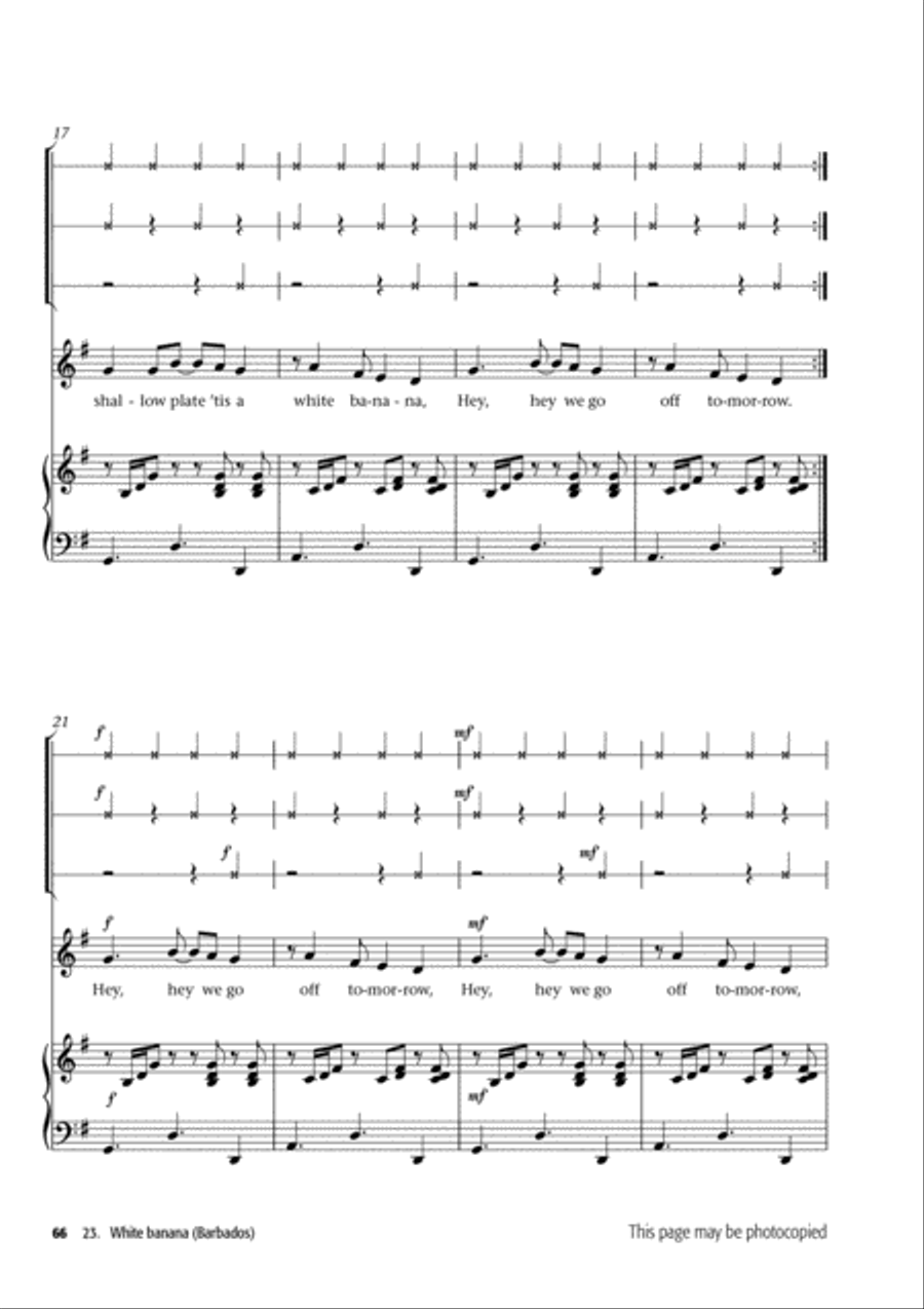 Young Voiceworks Unison Choir scores gallery preview page 36