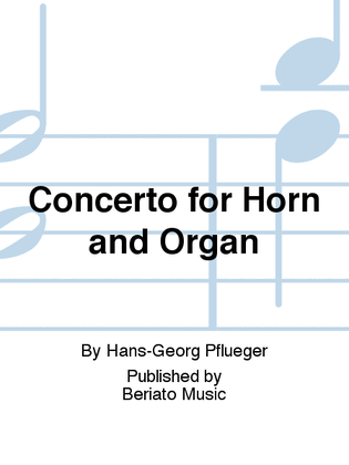 Book cover for Concerto for Horn and Organ