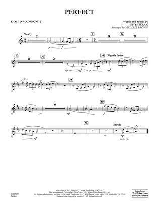Perfect (arr. Michael Brown) - Eb Alto Saxophone 2