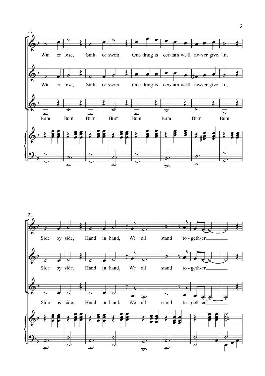 We All Stand Together SSA scores gallery preview page 3