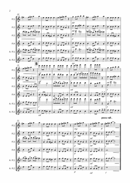 Beethoven Symphony No.7 (slow movement) for Flute Quartet image number null