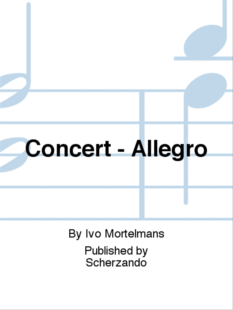 Concert - Allegro Concert - Allegro Clarinet Solo scores gallery preview page 1