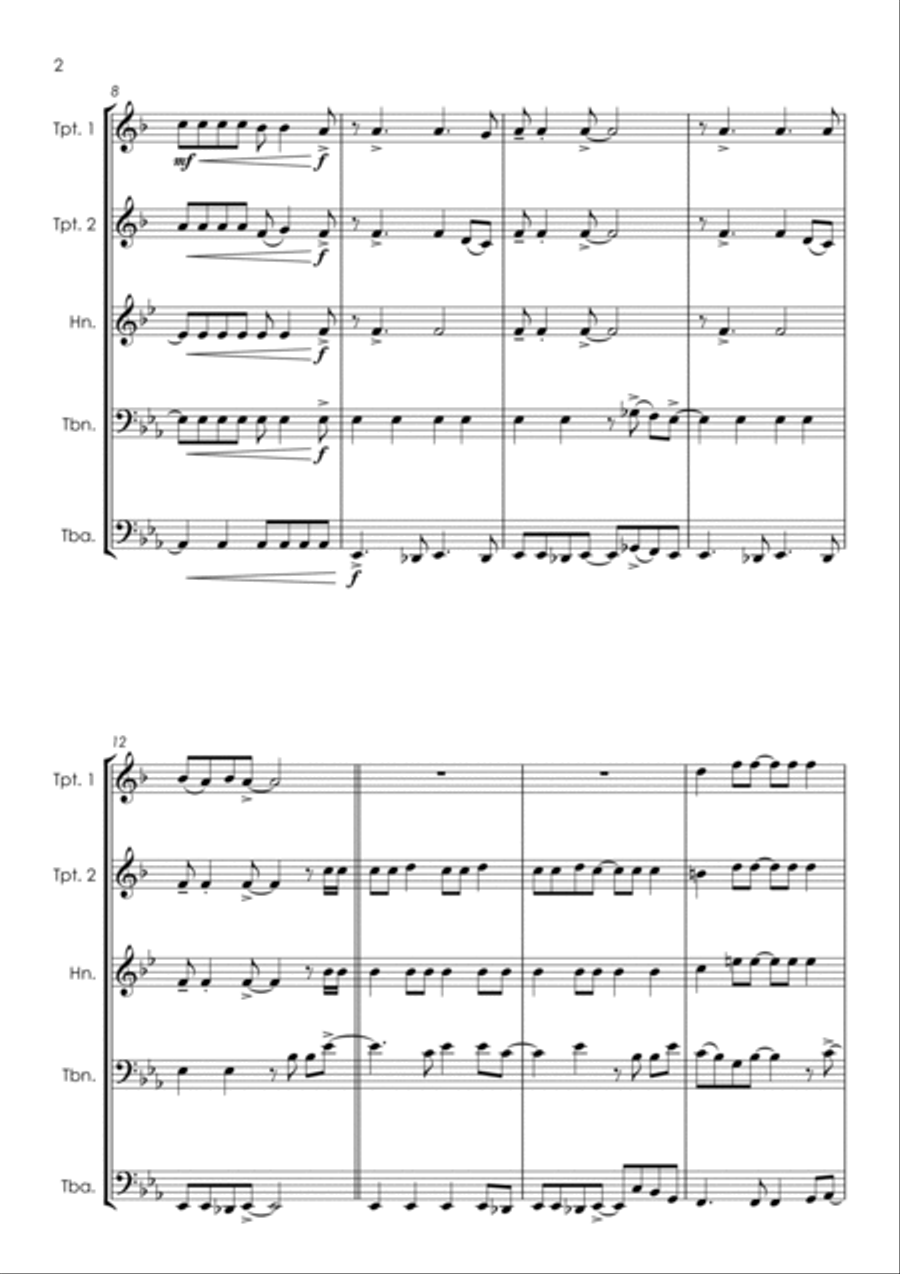Cigarettes & Alcohol Horn scores gallery preview page 4