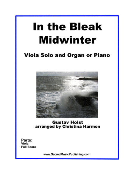 In the Bleak Midwinter - Viola Solo and Organ or Piano image number null