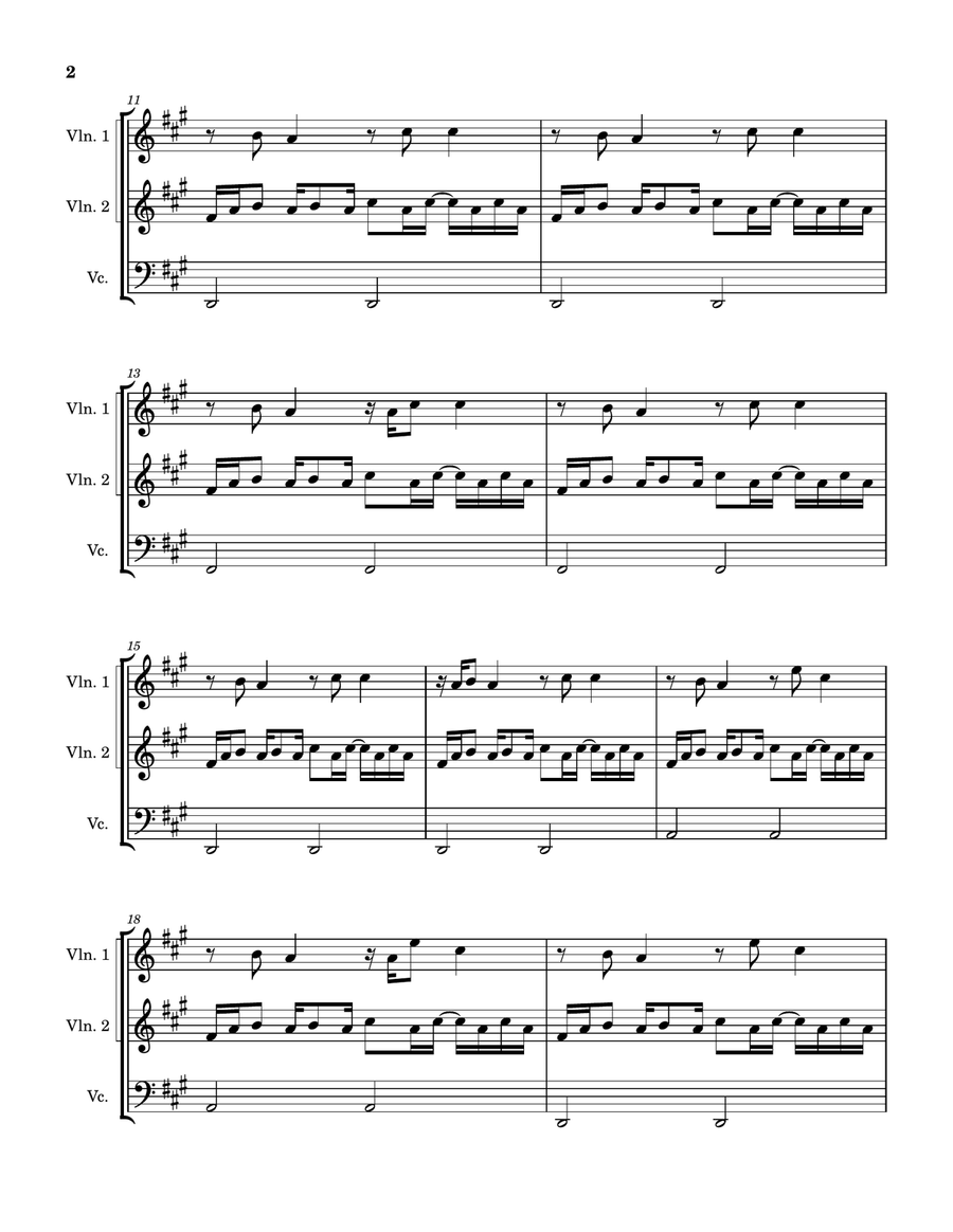You Are In Love String Trio scores gallery preview page 4