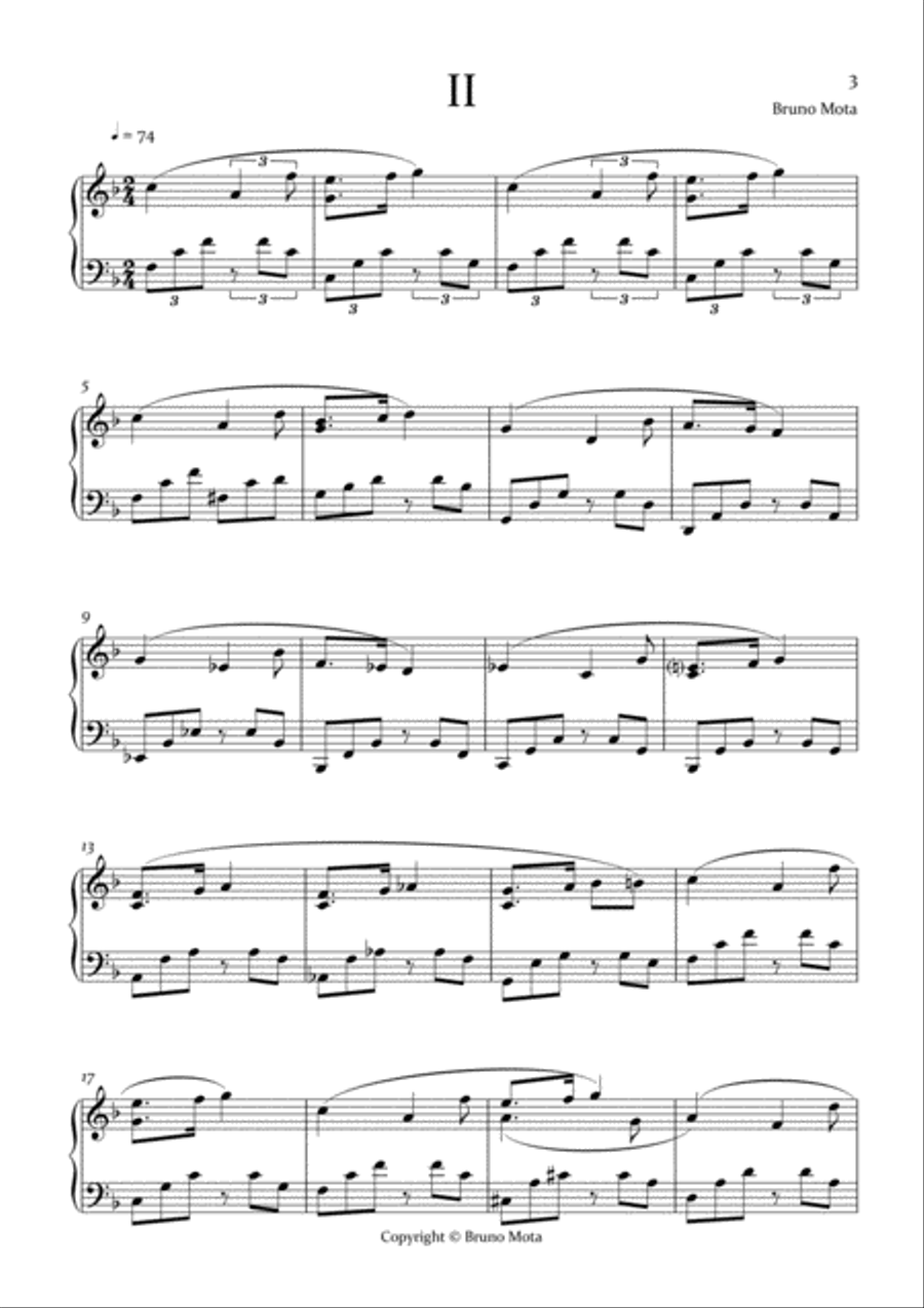 Four Little Pieces for Piano Op.1 Piano Solo scores gallery preview page 3