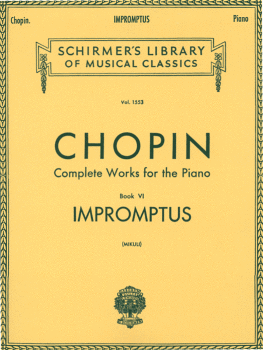 Impromptus Piano Solo scores gallery preview page 1