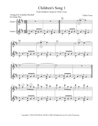 Children's Song No. 1 - Score Only