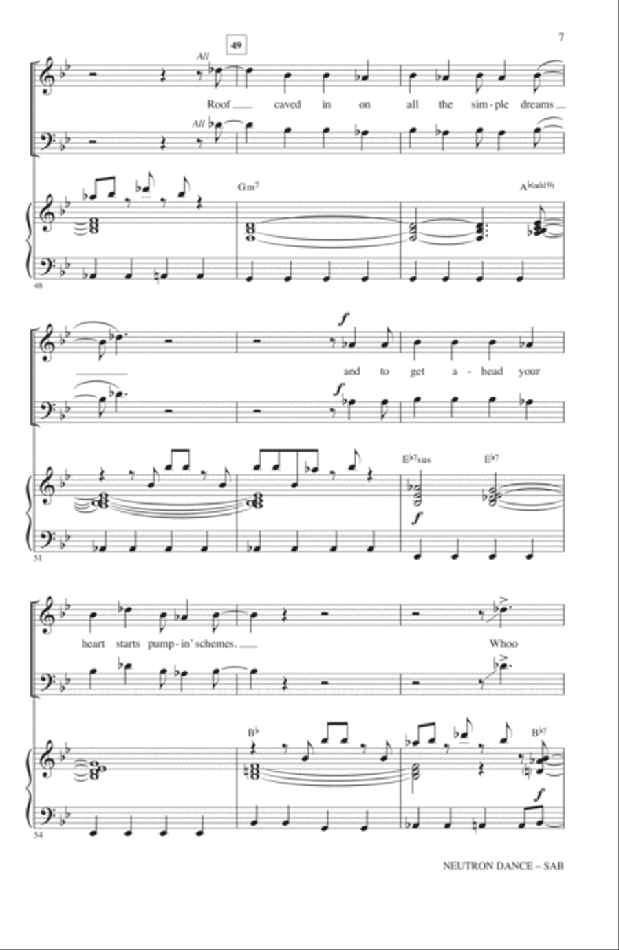 Neutron Dance 3-Part scores gallery preview page 6