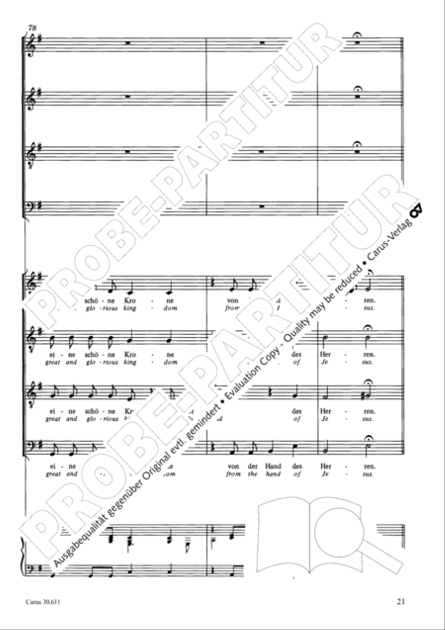 Keep what you have (Halt, was du hast) 4-Part scores gallery preview page 22