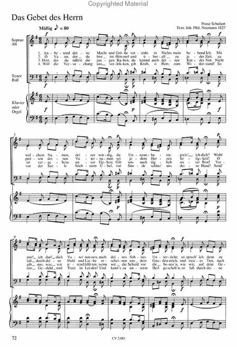 Choral collection Brahms, Mendelssohn, Schubert