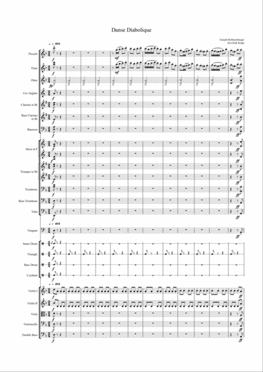 Danse Diabolique(full score & parts) Small Ensemble scores gallery preview page 1