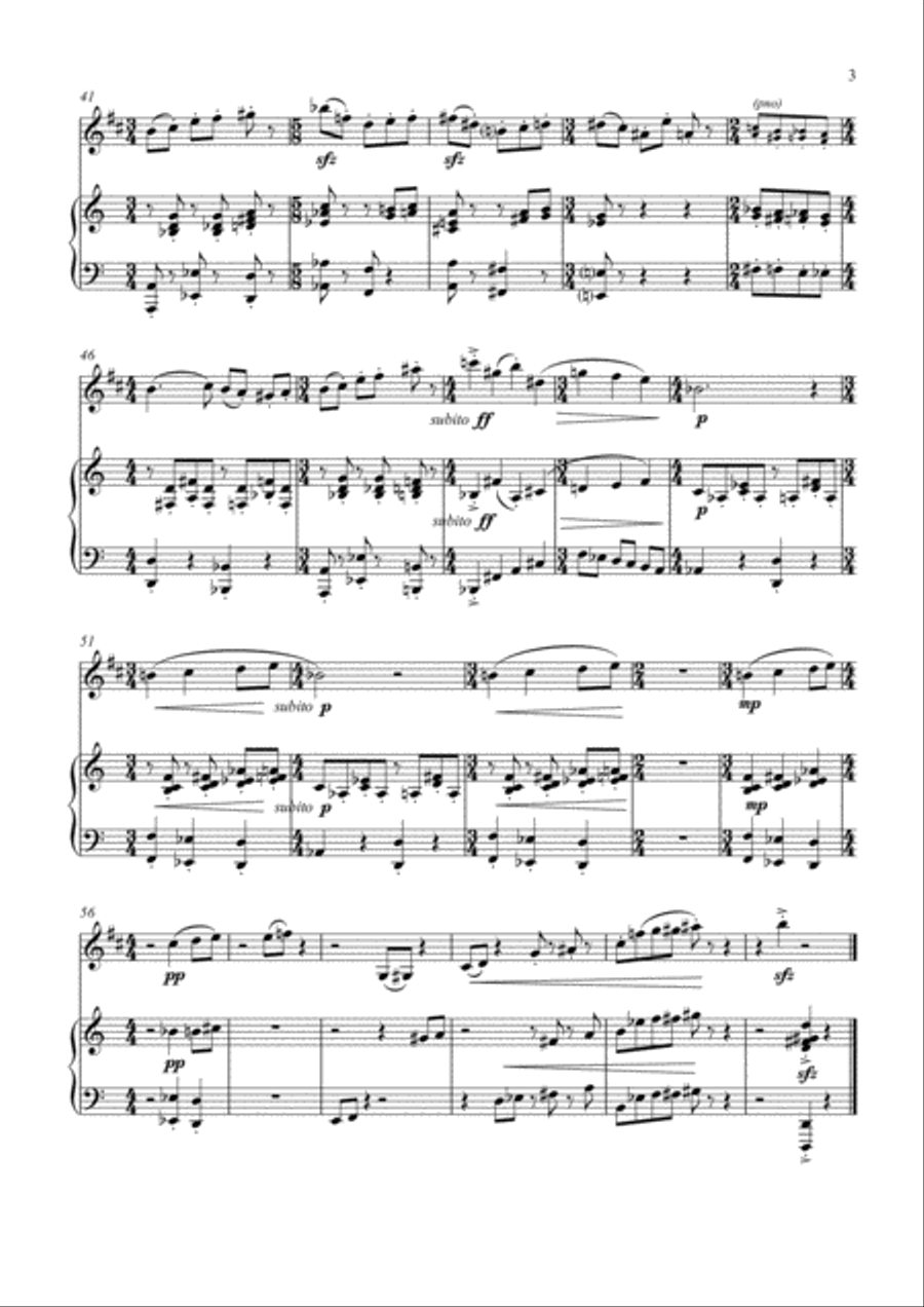 Short and Suite Short and Suite Clarinet Solo scores gallery preview page 5