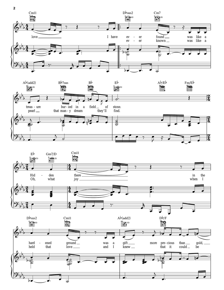 This Flame Piano, Vocal, Guitar scores gallery preview page 2