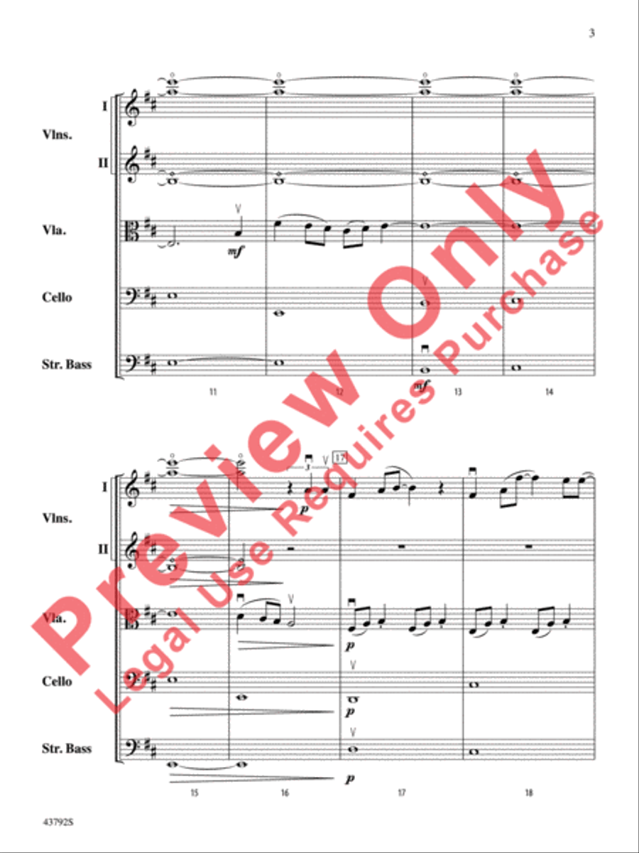 I Don't Want to Miss a Thing String Orchestra scores gallery preview page 4