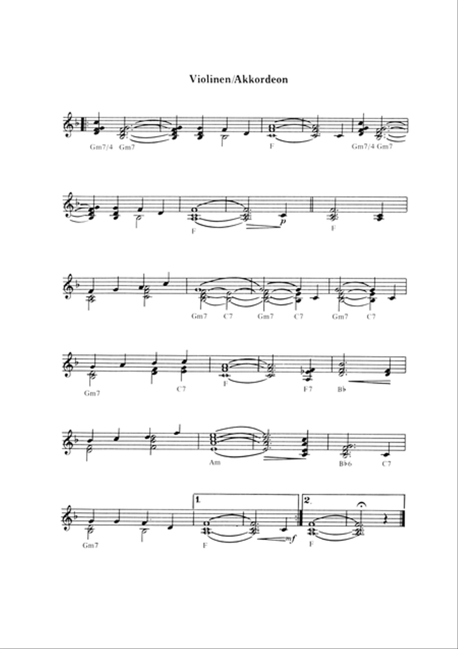 Winnetou-Melodie Piano, Vocal scores gallery preview page 5