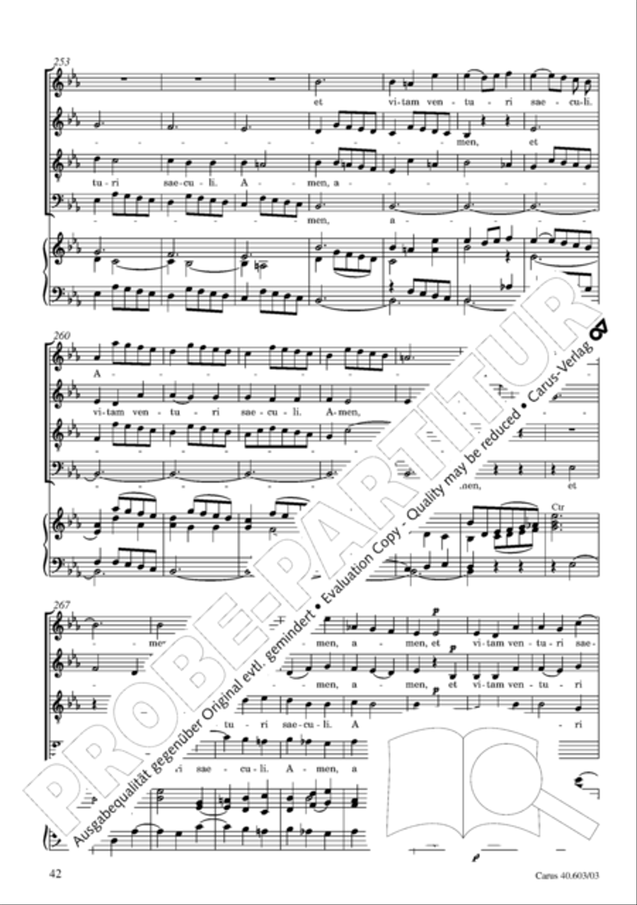 Grosse Orgelsolomesse in Es 4-Part scores gallery preview page 43