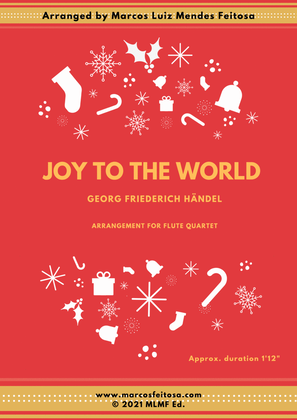 Book cover for Joy To The World (Cantai Que o Salvador Chegou) - Flute Quartet