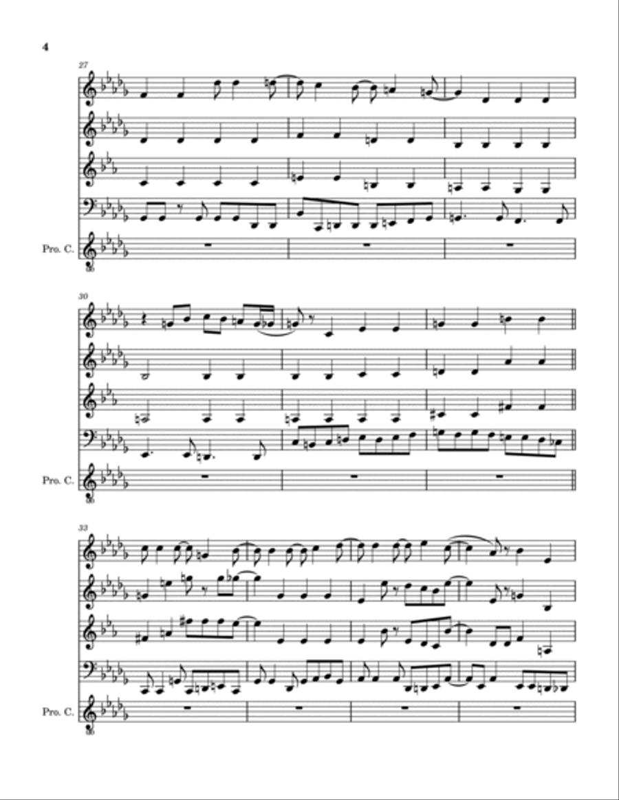 Someday (August 29, 1968) Woodwind Quartet scores gallery preview page 5