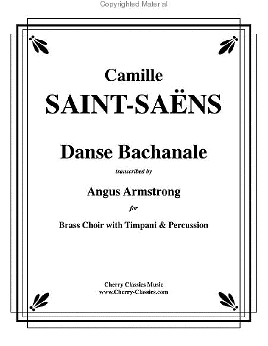 Danse Bachanale for Brass Choir with Timpani & Percussion image number null