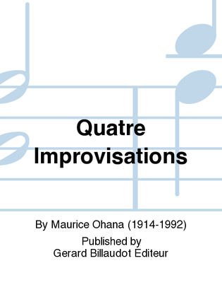 Book cover for Quatre Improvisations