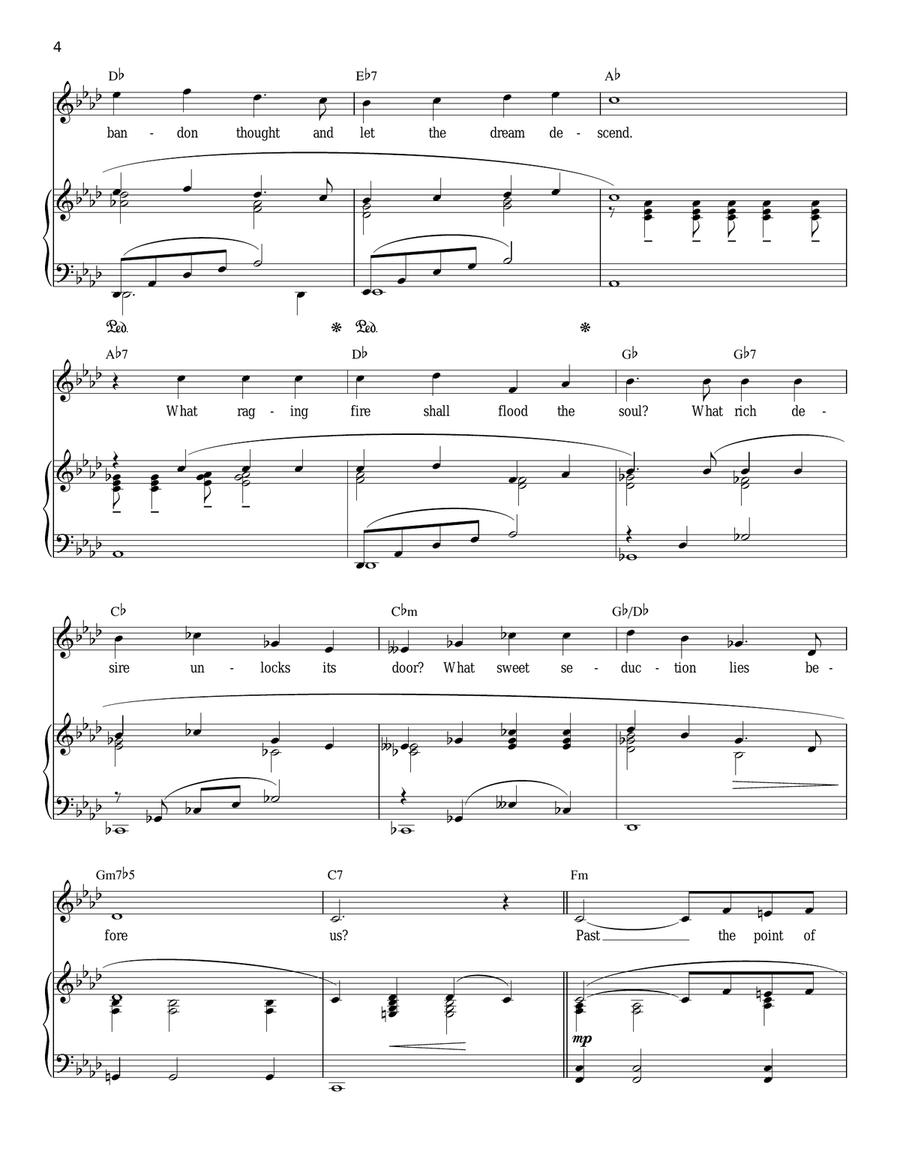 The Point Of No Return (from The Phantom Of The Opera) Piano, Vocal scores gallery preview page 4