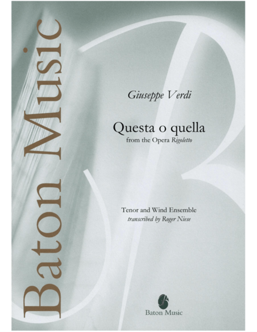 Questa o quella Concert Band scores gallery preview page 1