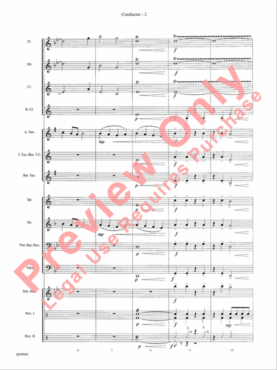 The Sound and the Fury Concert Band scores gallery preview page 5