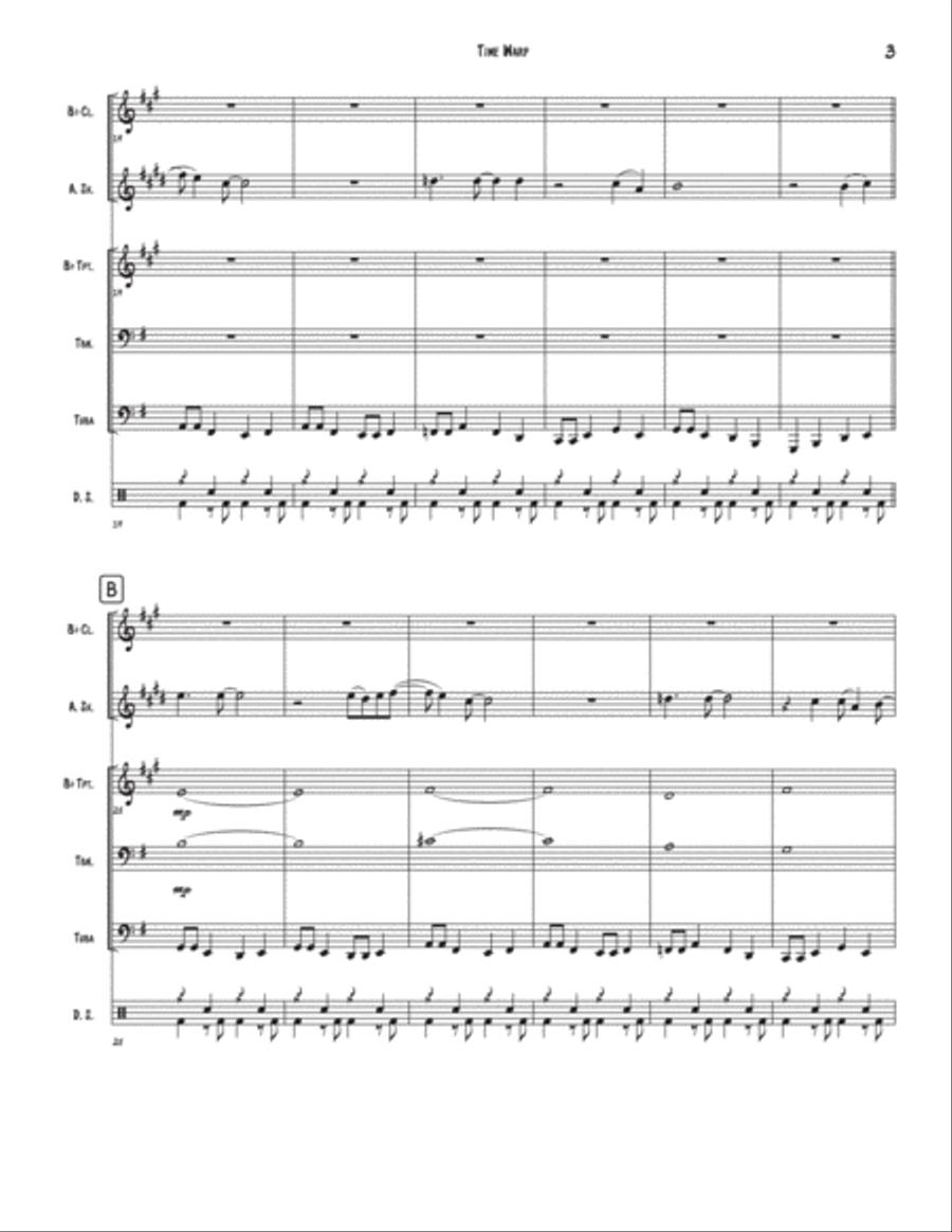 Time Warp Small Ensemble scores gallery preview page 3