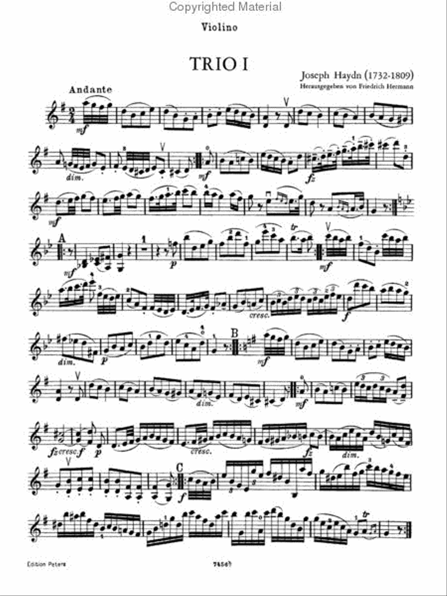 Trios - Volume 1 Trios - Volume 1 Piano Trio scores gallery preview page 4