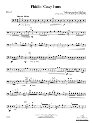 Fiddlin' Casey Jones: Cello