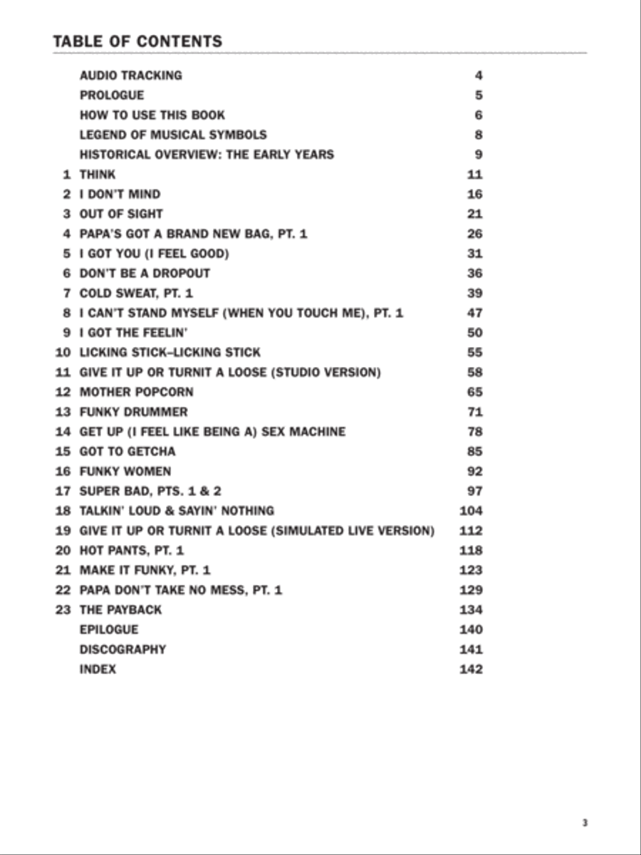 The Funkmasters -- The Great James Brown Rhythm Sections 1960-1973 Electric Guitar scores gallery preview page 3