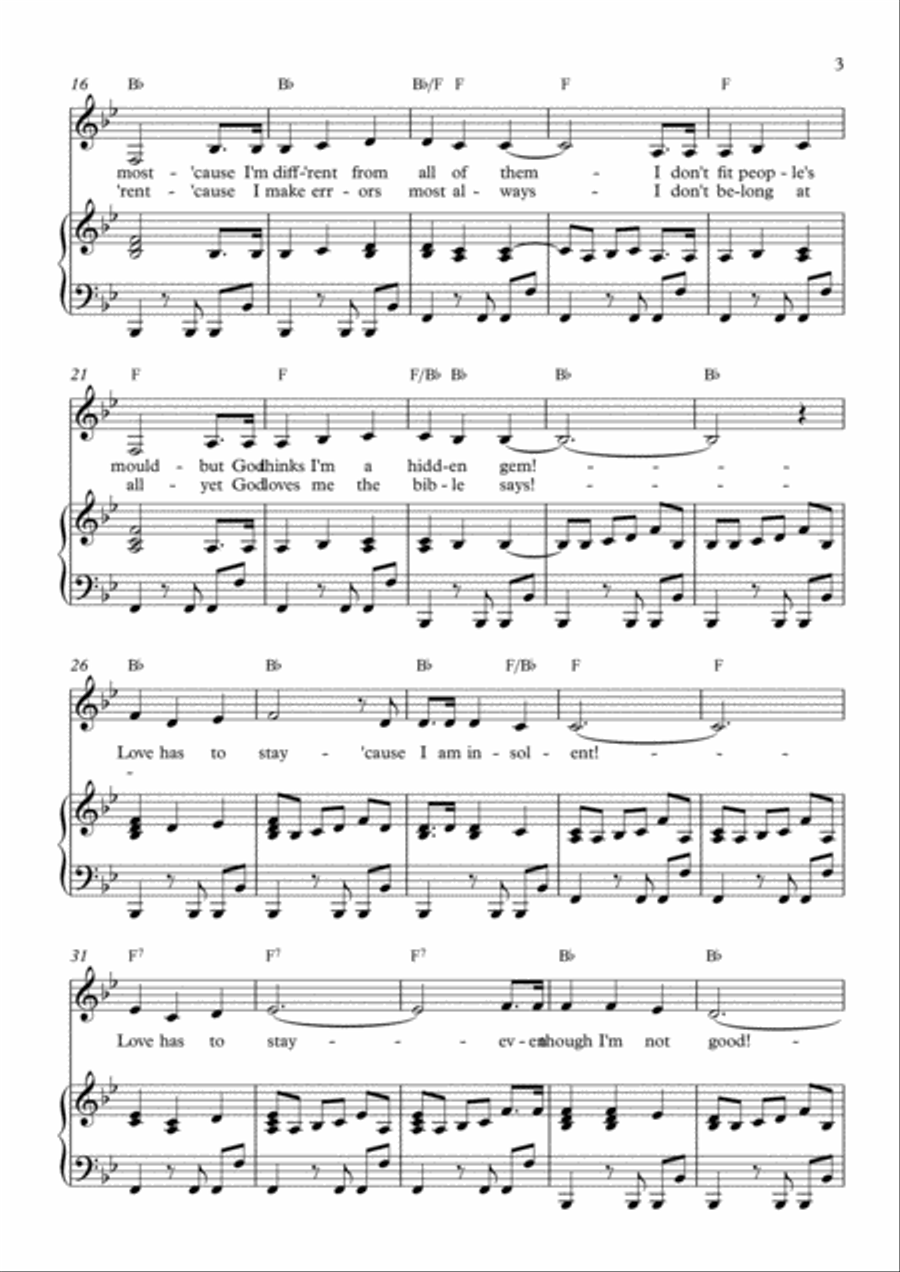 Love Has To Stay Voice scores gallery preview page 3
