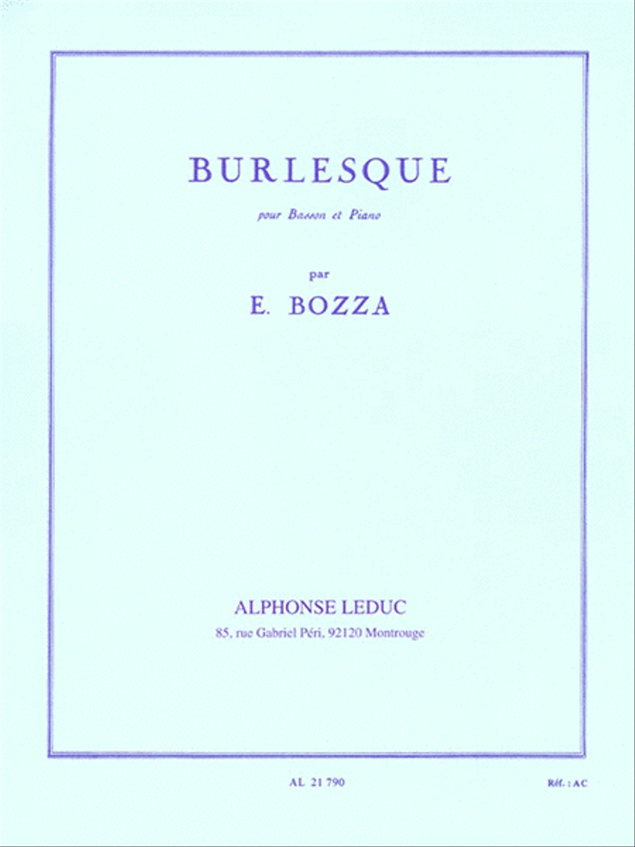 Burlesque (bassoon & Piano) Bassoon Solo scores gallery preview page 1