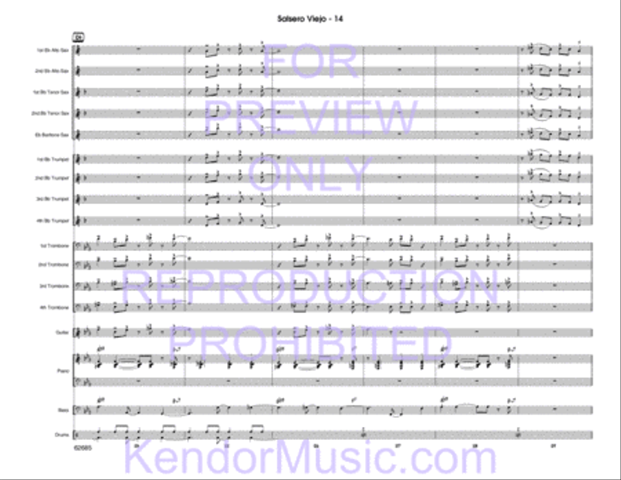 Salsero Viejo Jazz Ensemble scores gallery preview page 33